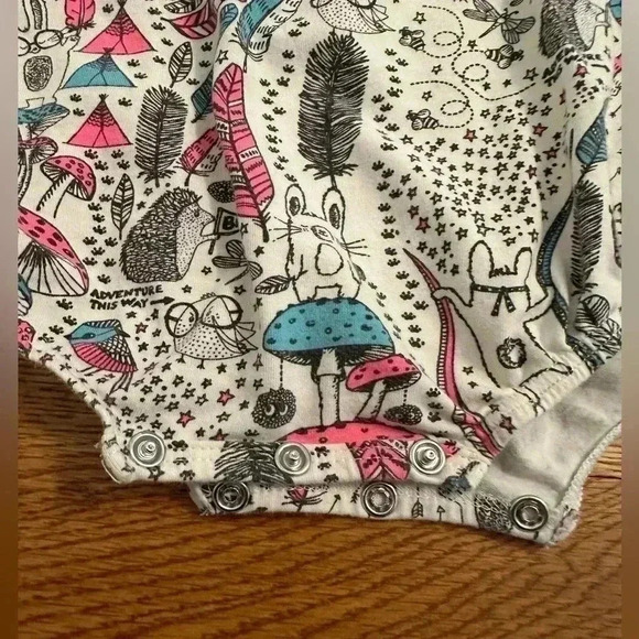 The Bonnie Mob Wilderness Frill Sleeve Romper-Pink - Picture 5 of 8